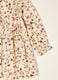 Beige pure viscose floral set with crew neck_2