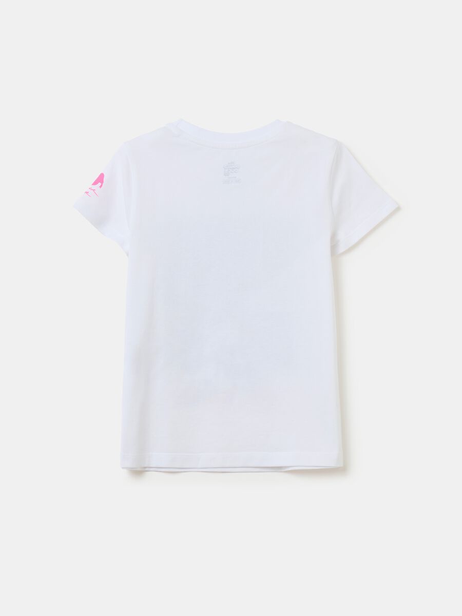 Stretch cotton T-shirt with Donald Duck 90 print_1