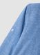 Boys&rsquo; blue linen and cotton-blend shirt with Mandarin collar, regular fit_3
