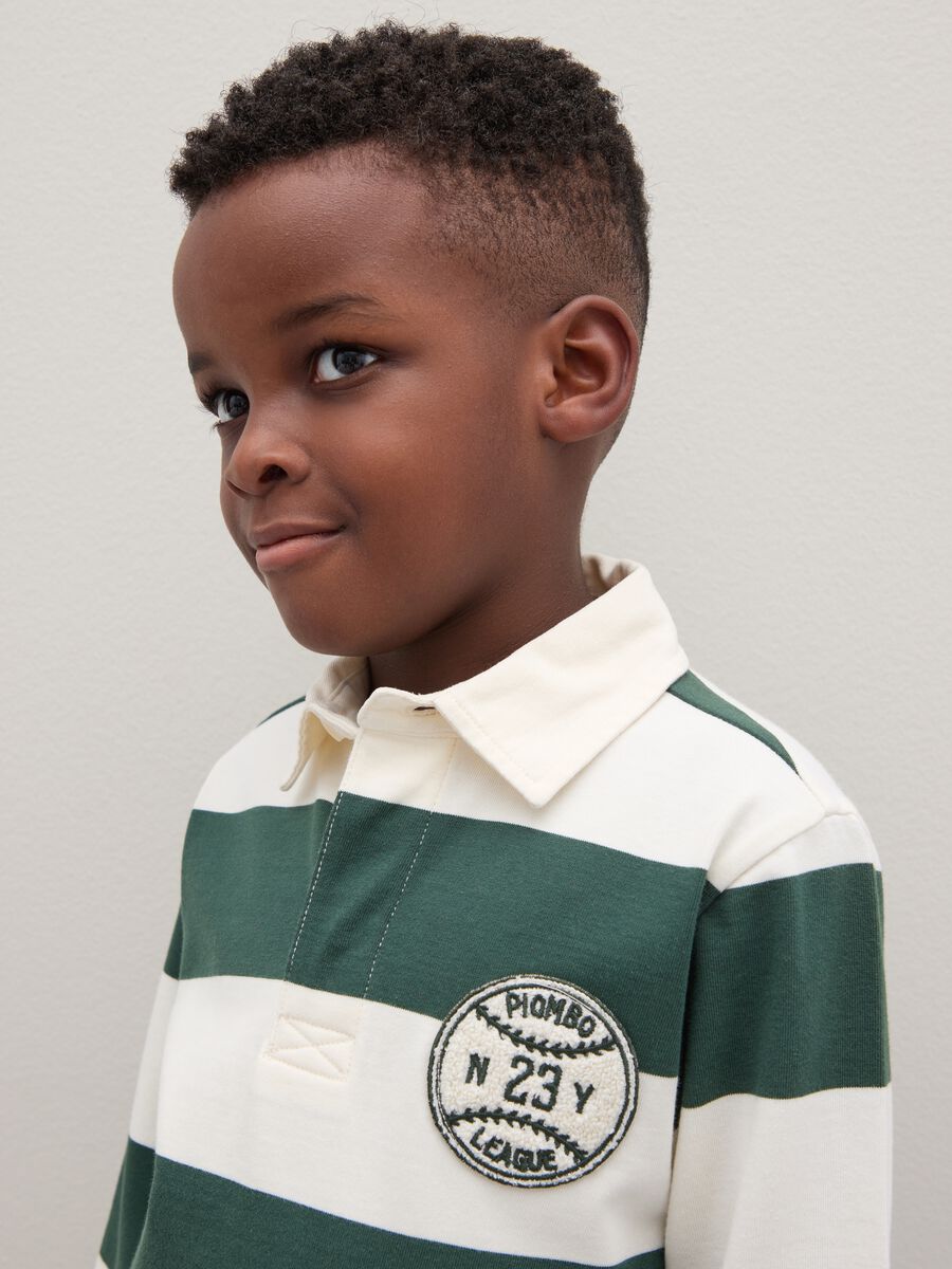 Kids' multicolour pure cotton polo, regular fit_2