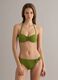 Green bandeau bikini top in stretch fabric_1