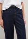 Regular fit blue denim pure cotton trousers_3