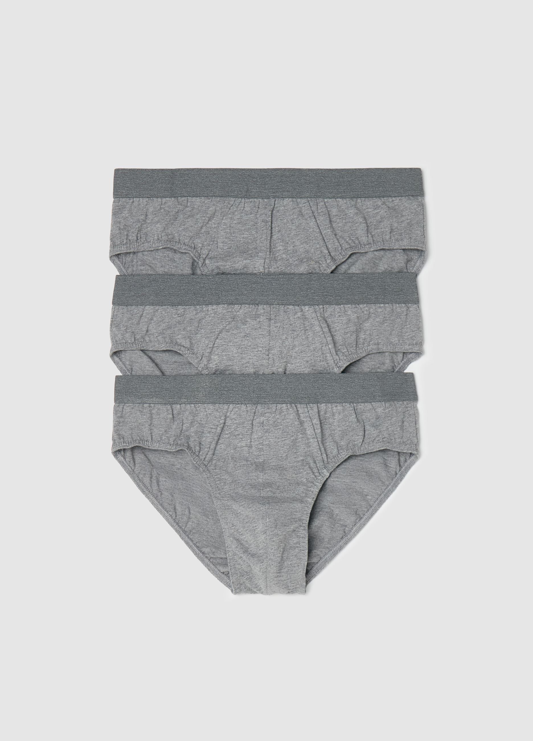 Three-pack briefs in organic cotton