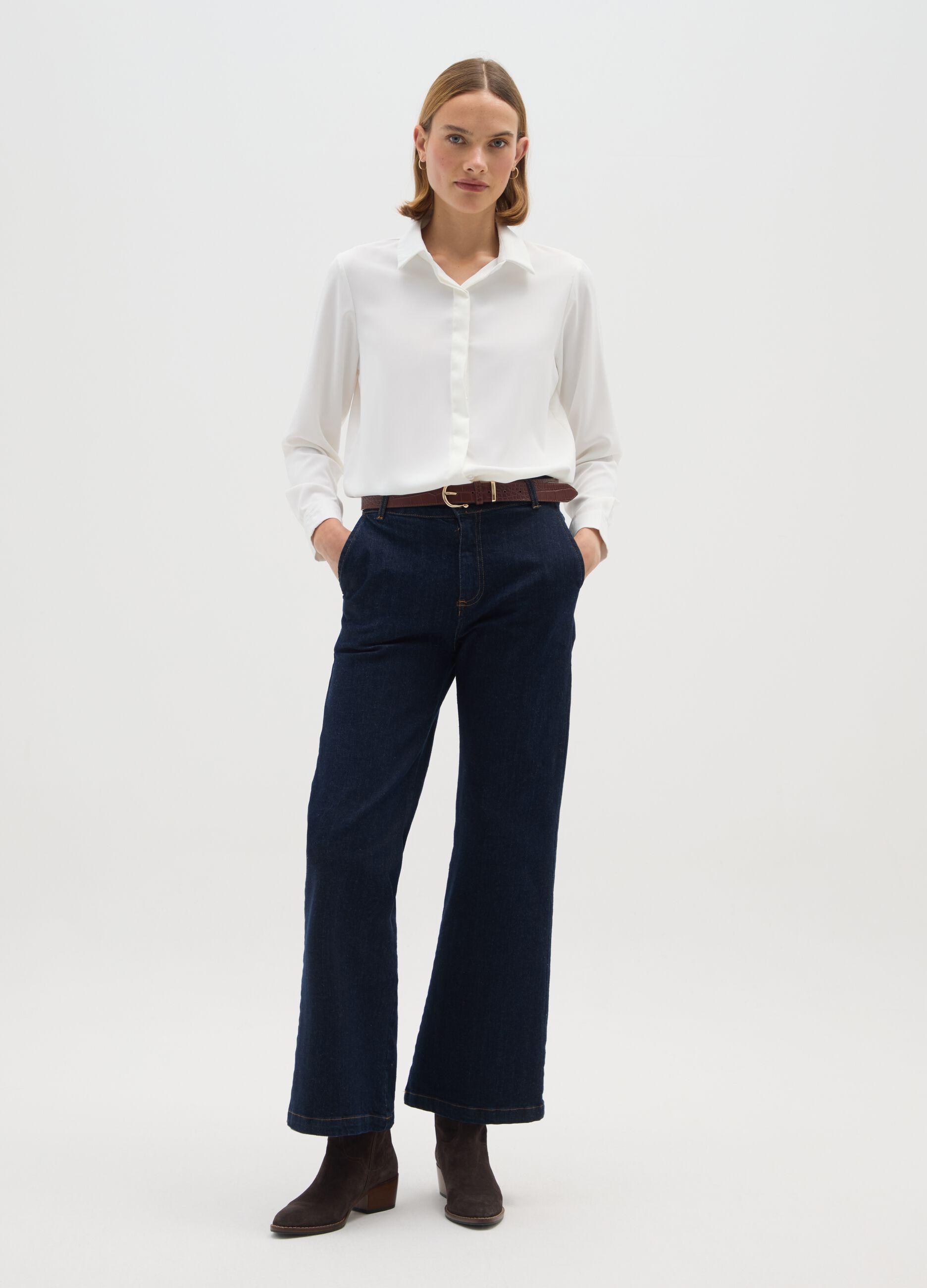 White Regular Fit Shirt