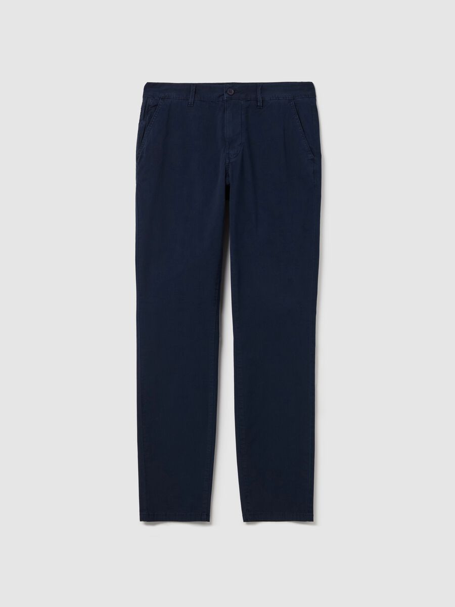 Chino trousers in poplin_4