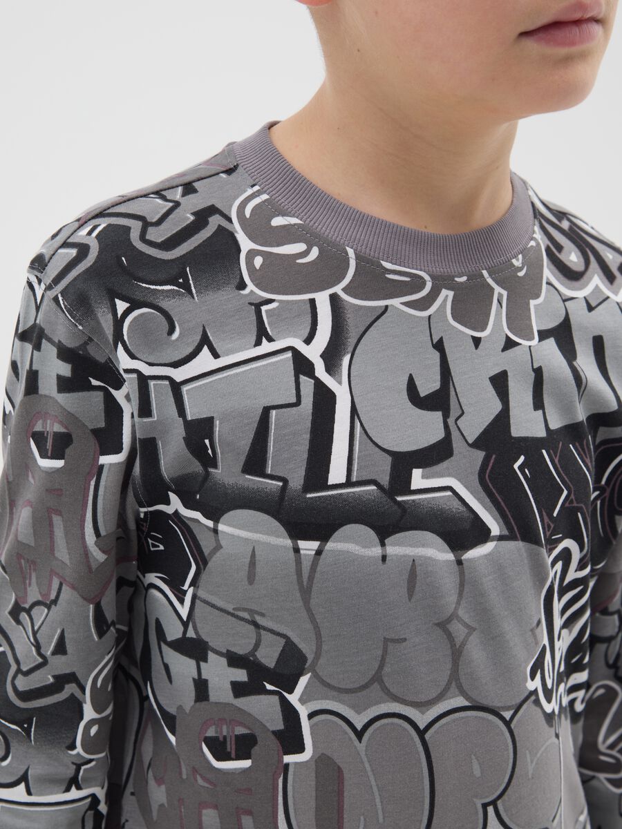 T-shirt da ragazzo in puro cotone multicolor regular fit_2