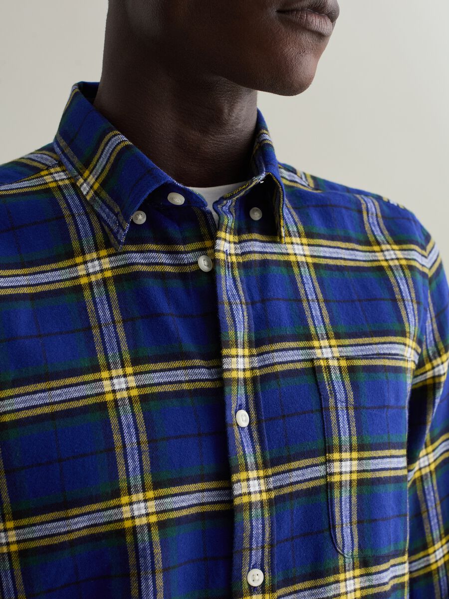 Flannel shirt with check pattern_2