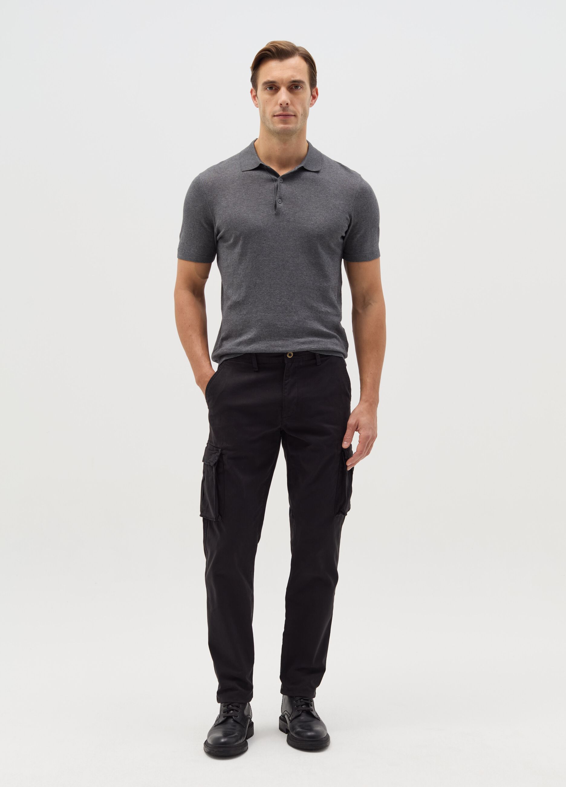 Cargo trousers in twill