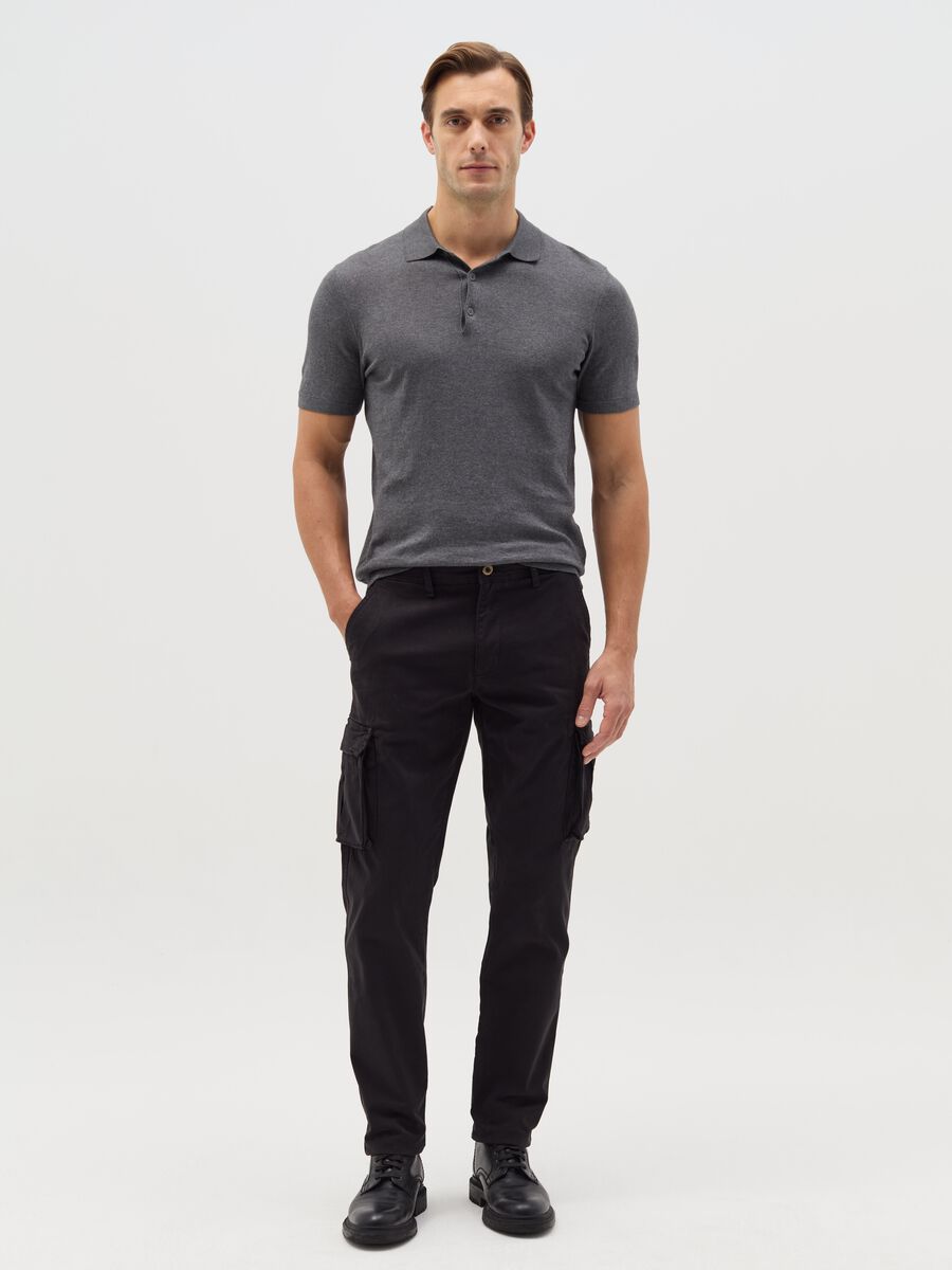 Cargo trousers in twill_0
