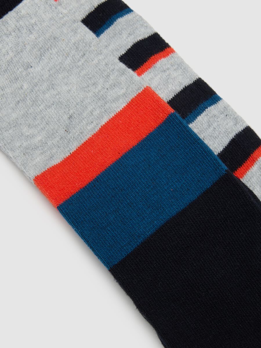 Tripack calze lunghe da bambino in misto cotone multicolor_1