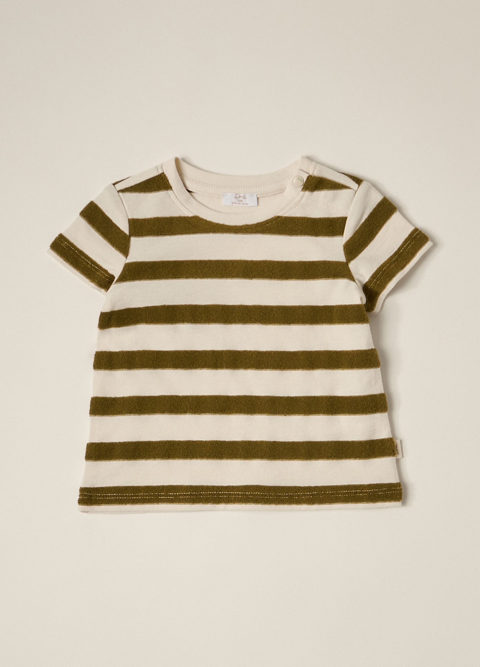 T-shirt in jersey di misto cotone IANA neonato