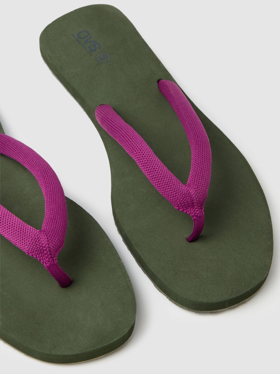 Women's multicolour flip-flops with non-slip sole_1