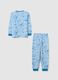 Blue fleece pyjamas with dinosaurs_1