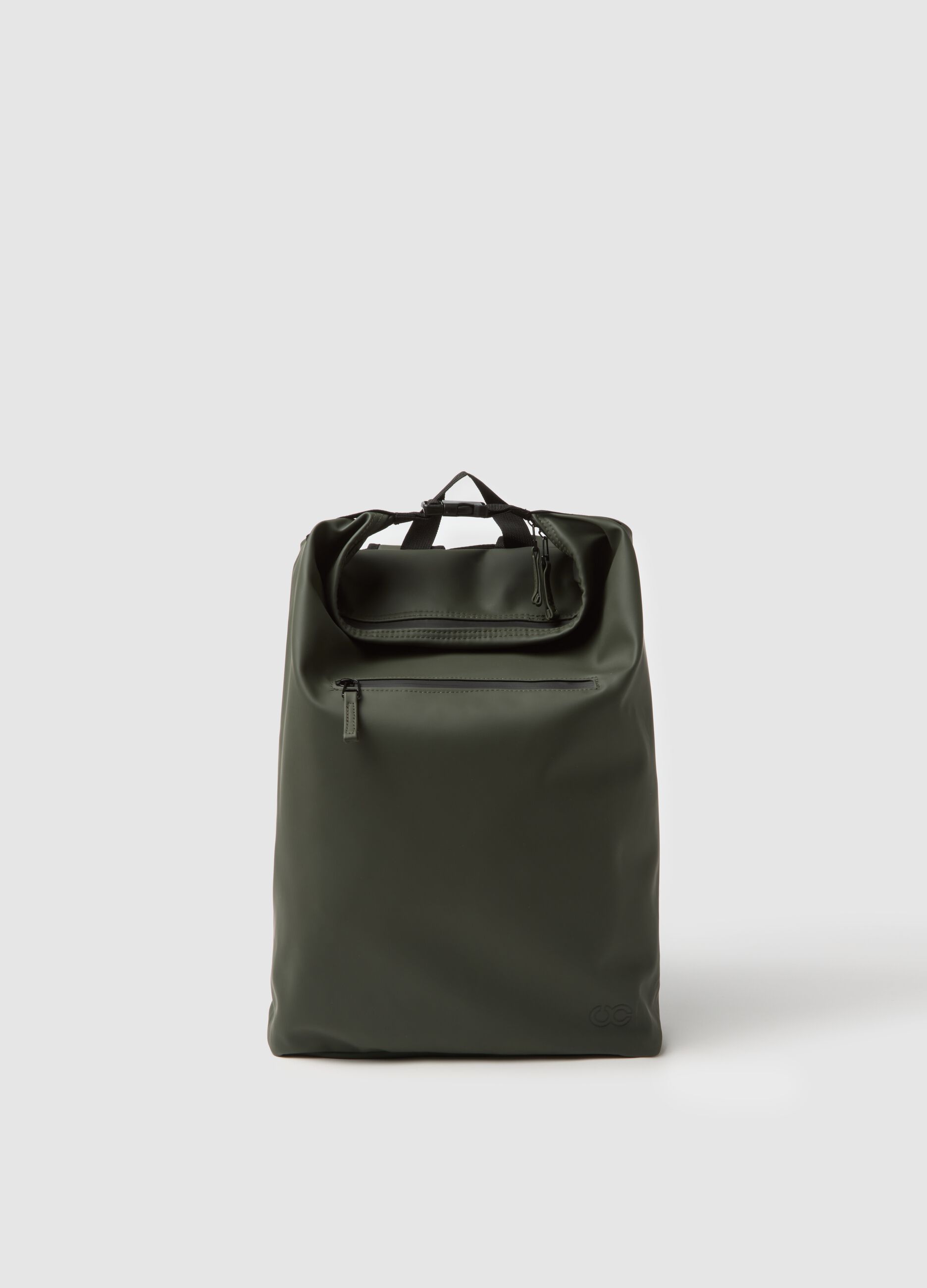 Green Backpack with Internal Pockets