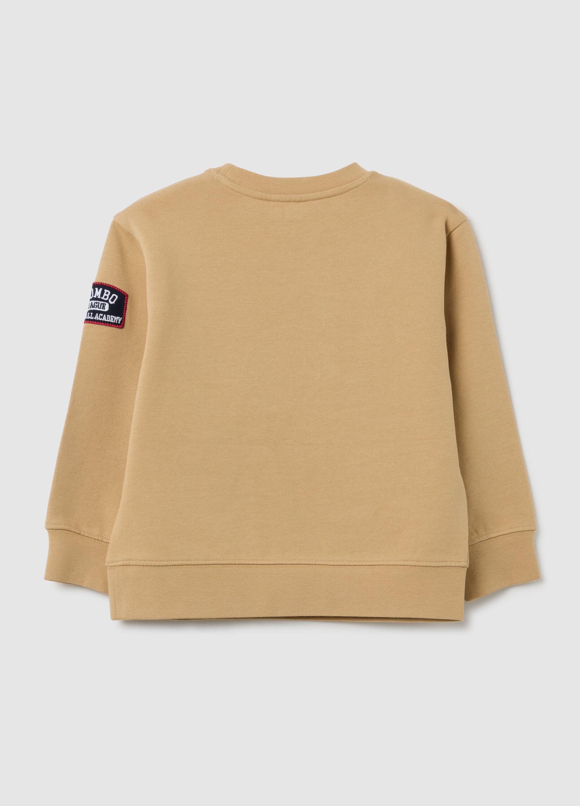 Children's Beige Pure Cotton Sweatshirt Regular Fit