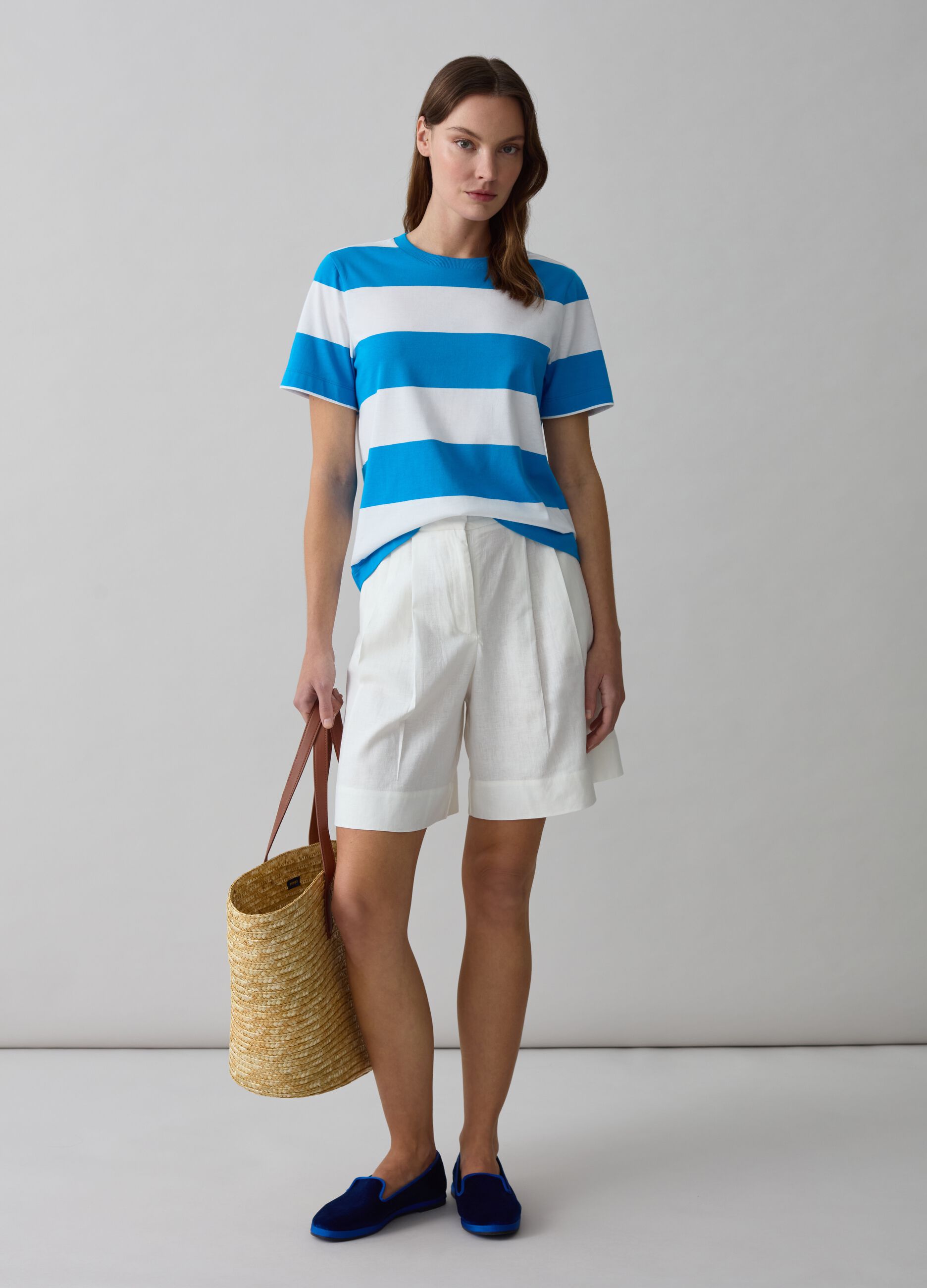 T-shirt in cotone a righe