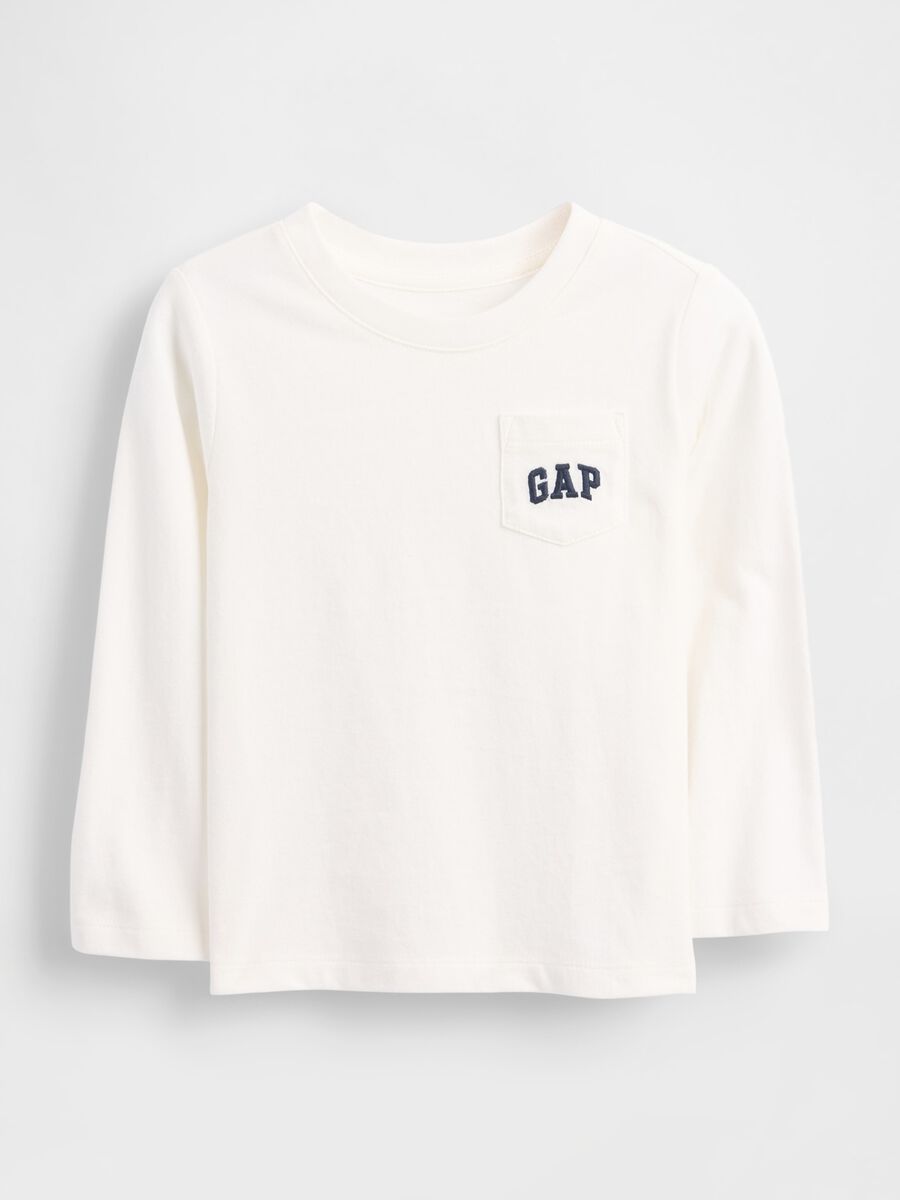 White long-sleeved T-shirt_0