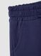 Girls' Regular Fit Blue Pure Cotton Shorts_3