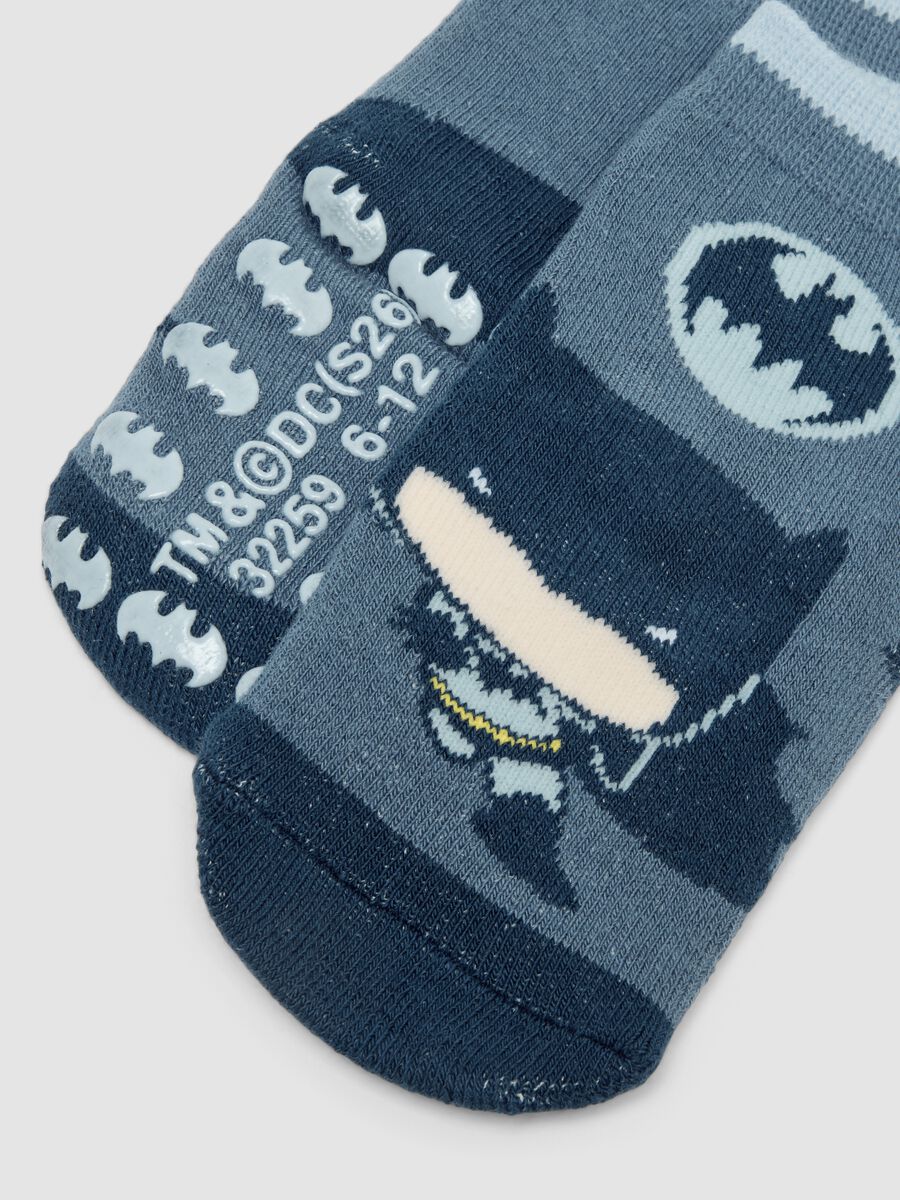 2-pack of Batman patterned non-slip socks in stretch organic cotton_2