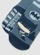 Bipack di calze antiscivolo in cotone organico elasticizzato con fantasia Batman_2