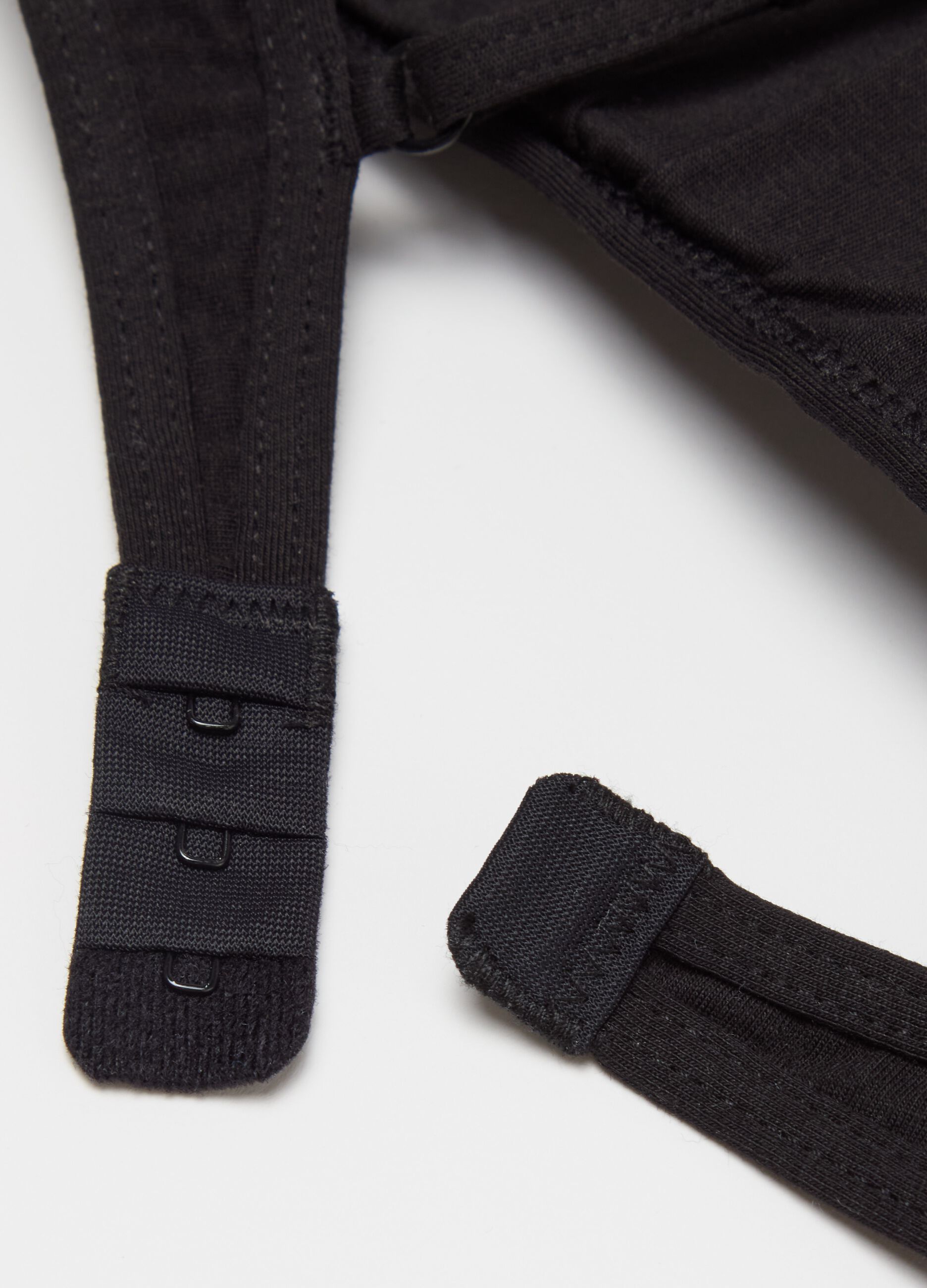 Semi-padded triangle bra