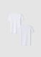 2-pack of white crew-neck T-shirts in pure organic cotton_1