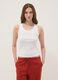 White pure cotton vest top, regular fit_2