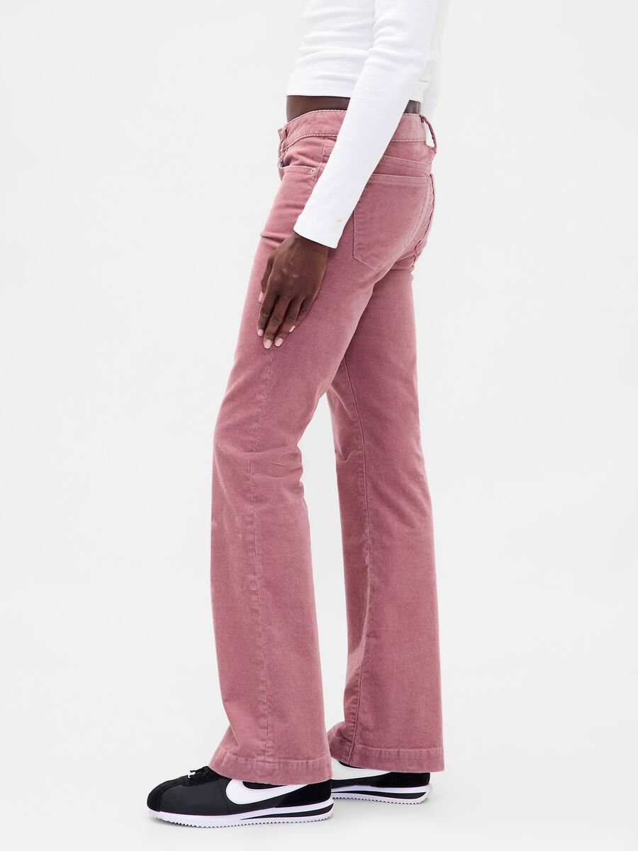 Regular fit pink stretch trousers_4