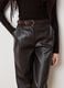 Black Patent Leather Regular Fit Trousers_3