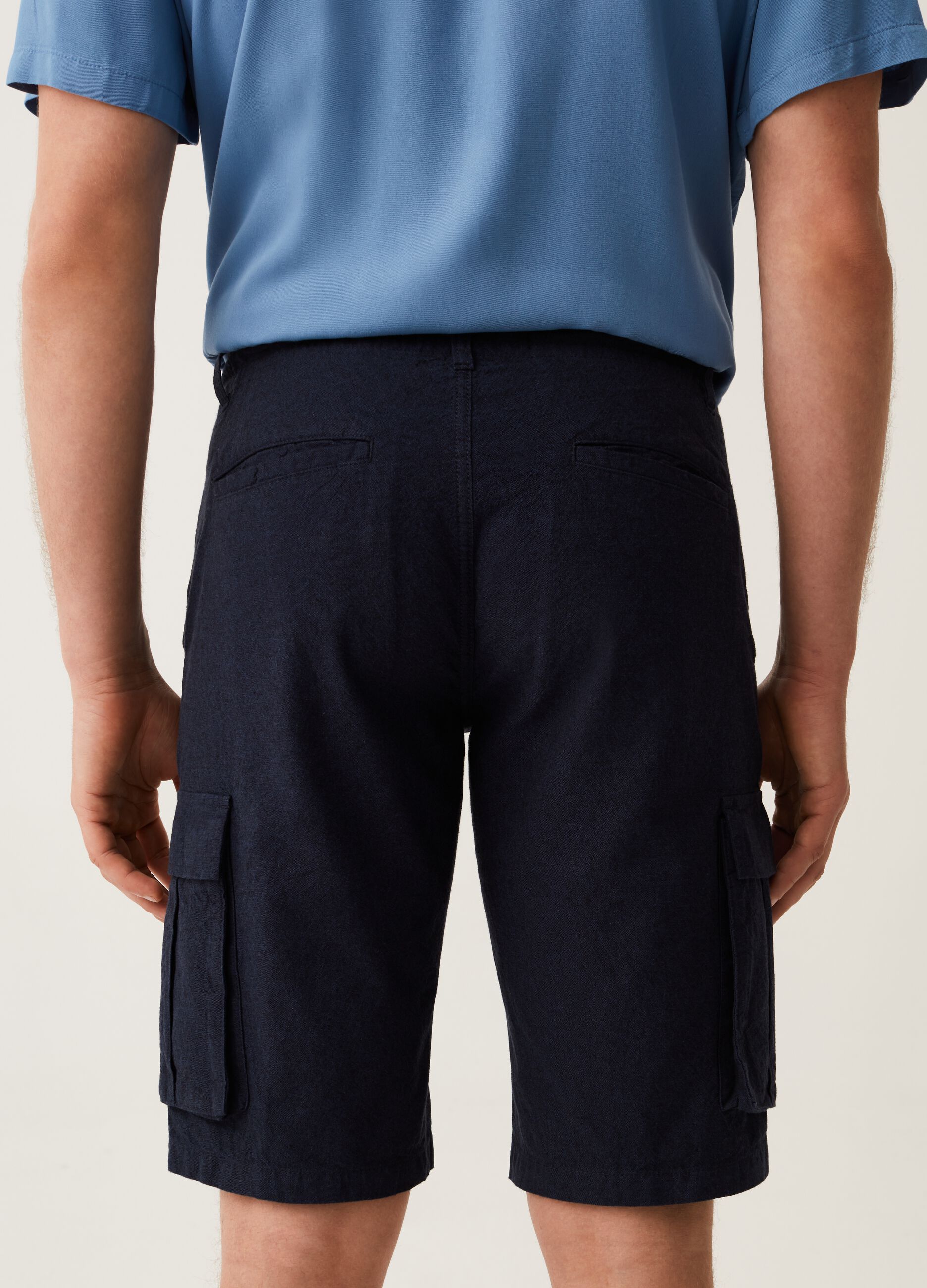 Bermuda cargo in cotone e lino Grand&Hills_2