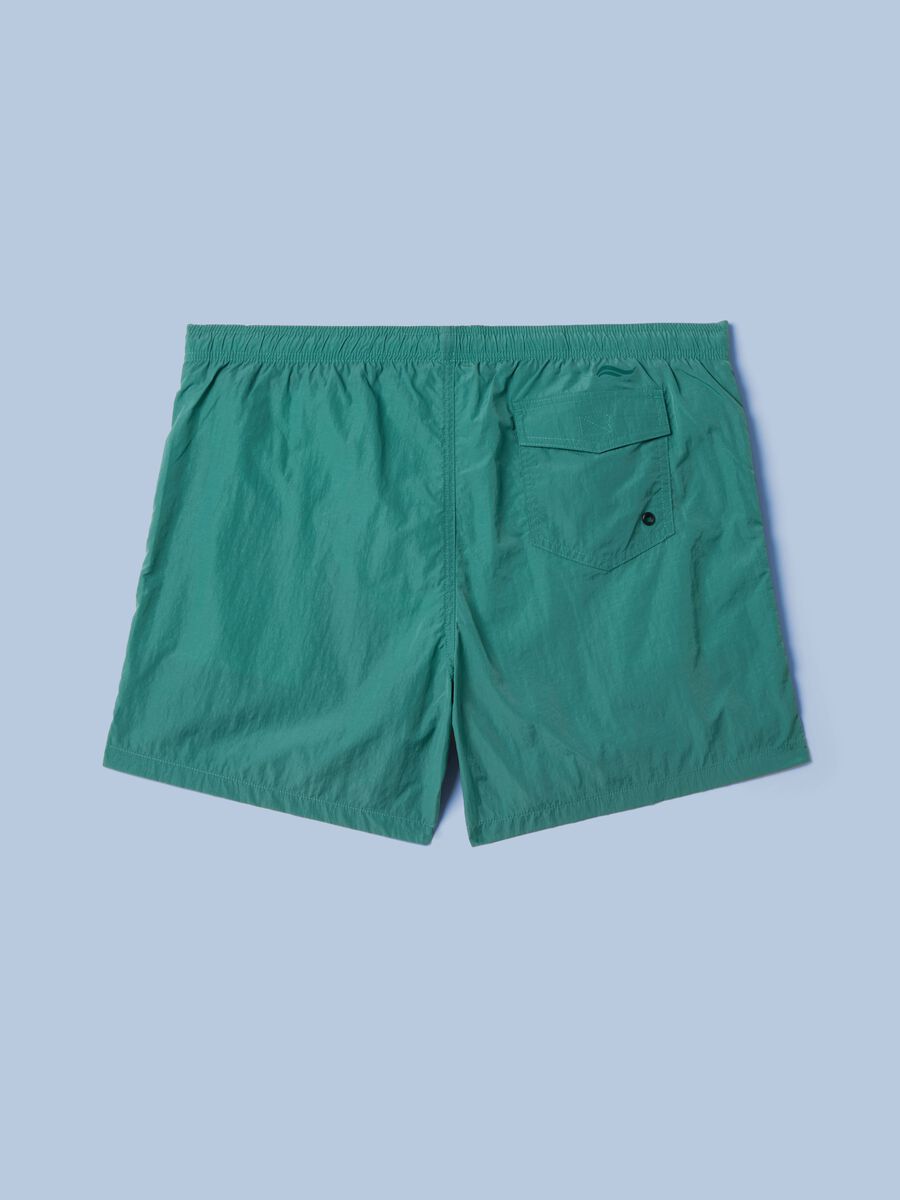 ALTAVIA SAILNG green boxer swim shorts with elasticated waistband_5