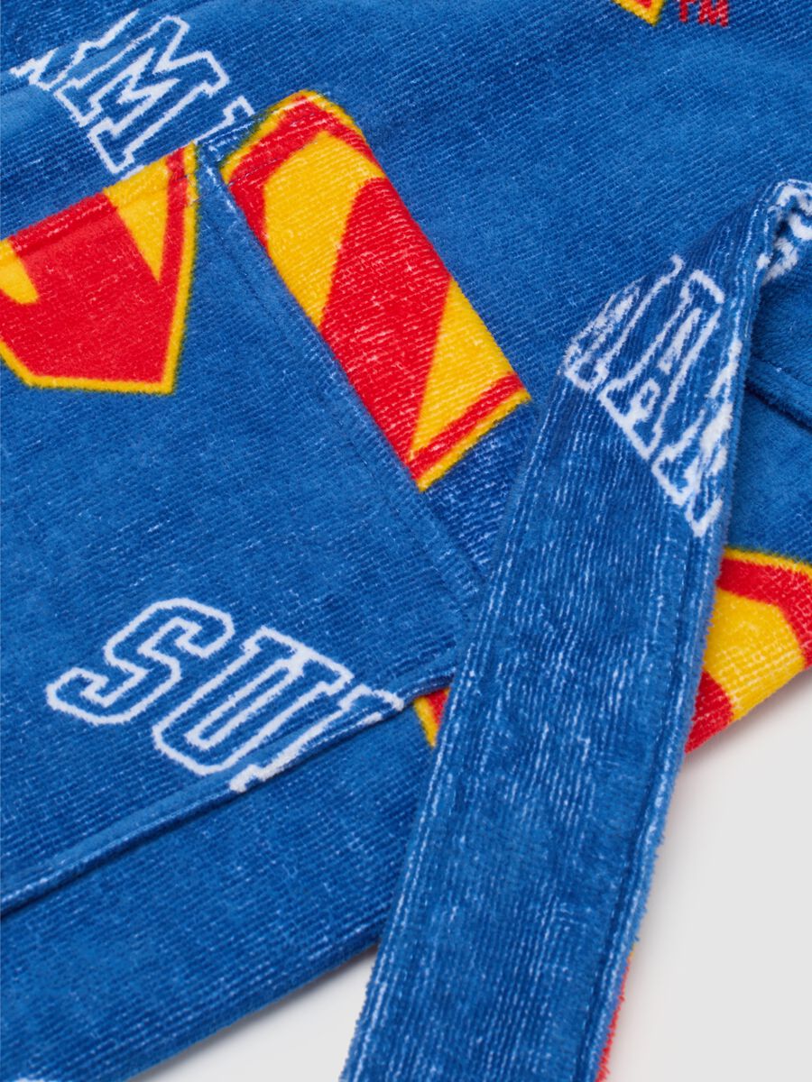 Multicolour pure cotton Superman robe for boys_2