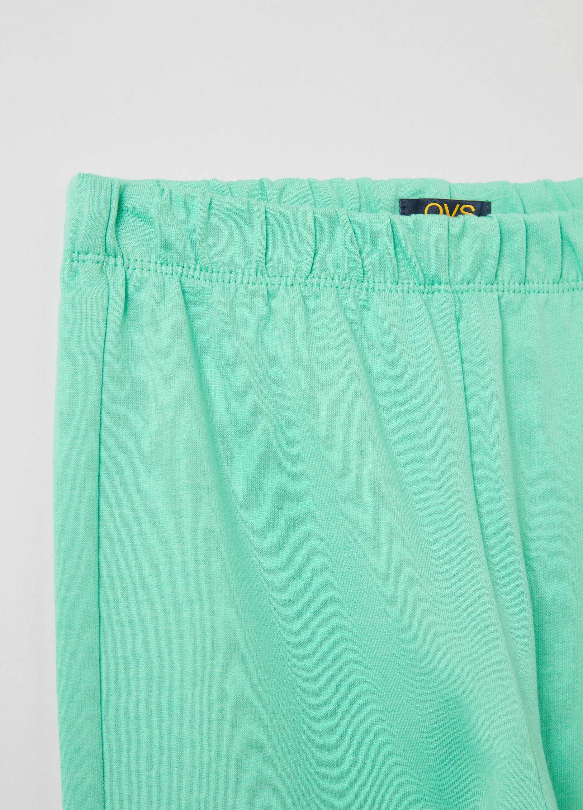 Joggers in felpa con profili elasticati_1