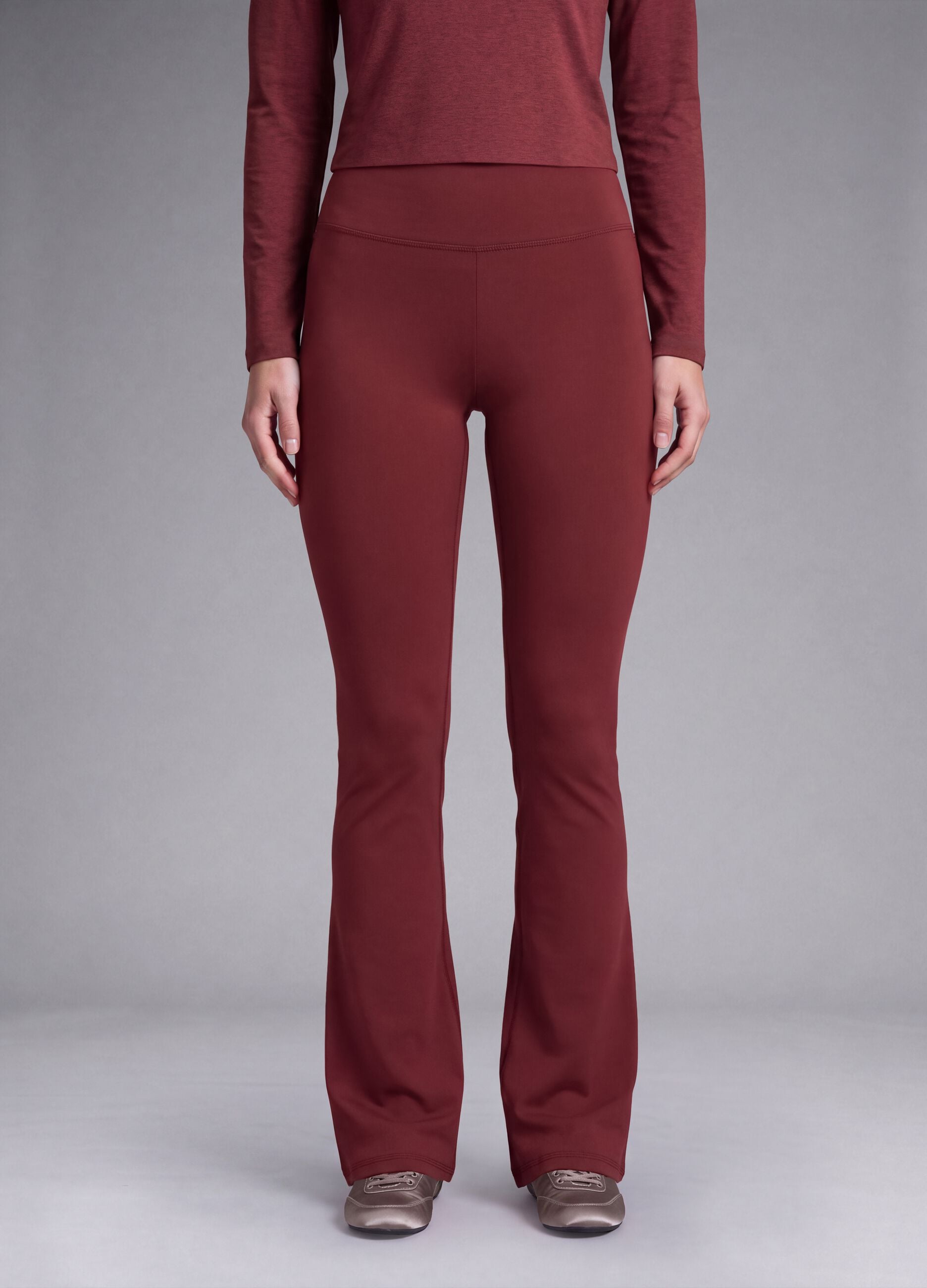 Leggings rossi flare in tessuto elasticizzato traspirante ALTAVIA STUDIO