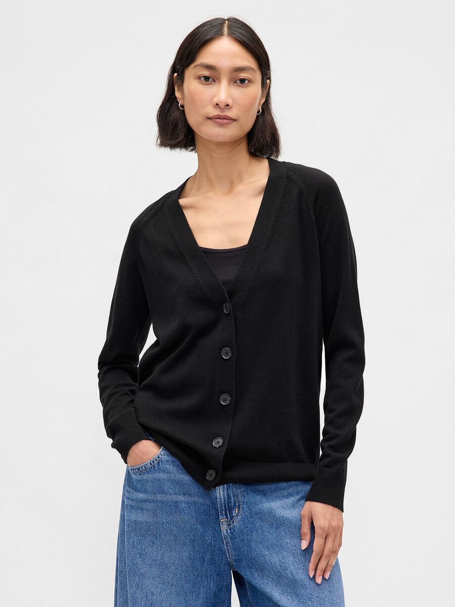 Cardigan in pura lana_0