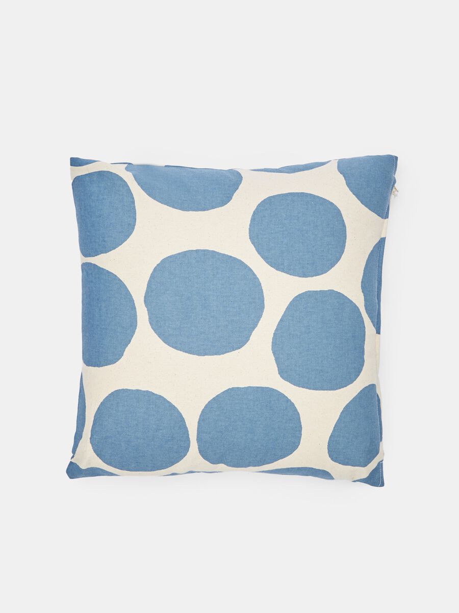 Polka dot cushion with cotton cover_0