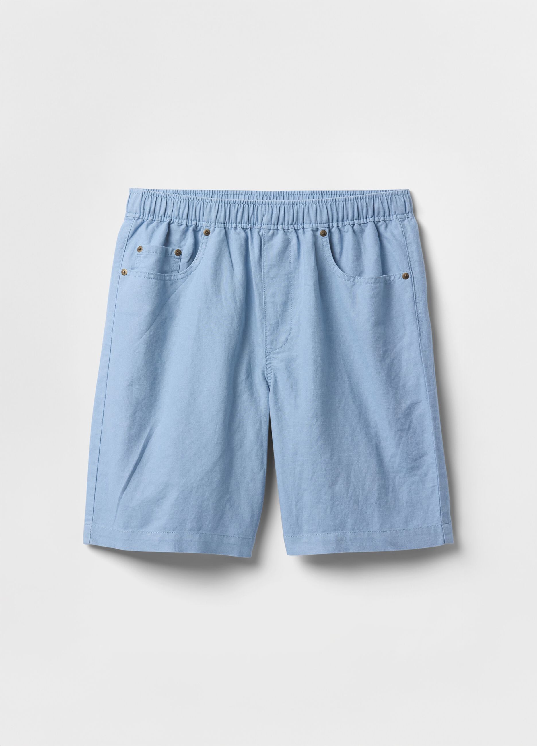 Gap Blue Linen and Cotton Shorts