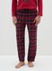 Multicoloured checked pure cotton pyjama trousers_1