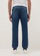 Regular fit blue denim jeans with elastic waistband_2