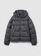 Dark Grey The Iconic Puffer Jacket with Detachable Hood_4