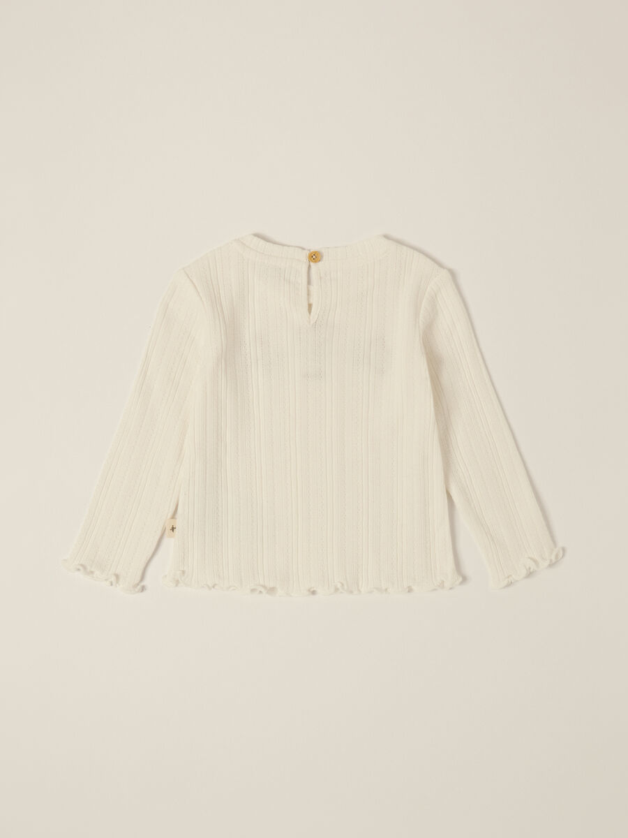 White Long-Sleeve Top for Baby Girl_1