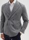 Grey Wool Blend Slim Fit Blazer_1