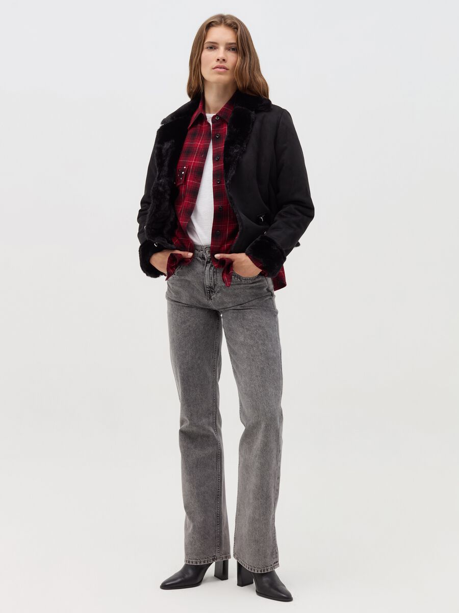 Suede sheepskin with hooks_1