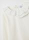 White stretch cotton T-shirt for girls regular fit_2