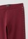 Girls' Stretch Cotton Red Leggings_2