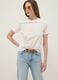 Beige short-sleeved pure cotton regular-fit T-shirt_0