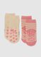 Pink socks with koala for girl_1
