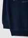 Blue children's regular fit crew neck cotton blend sweatshirt with print_3