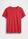 Red Crew Neck T-shirt in Pure Cotton Regular Fit_3