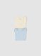 Bipack di body azzurri e beige in cotone organico per neonato e bimbo_2